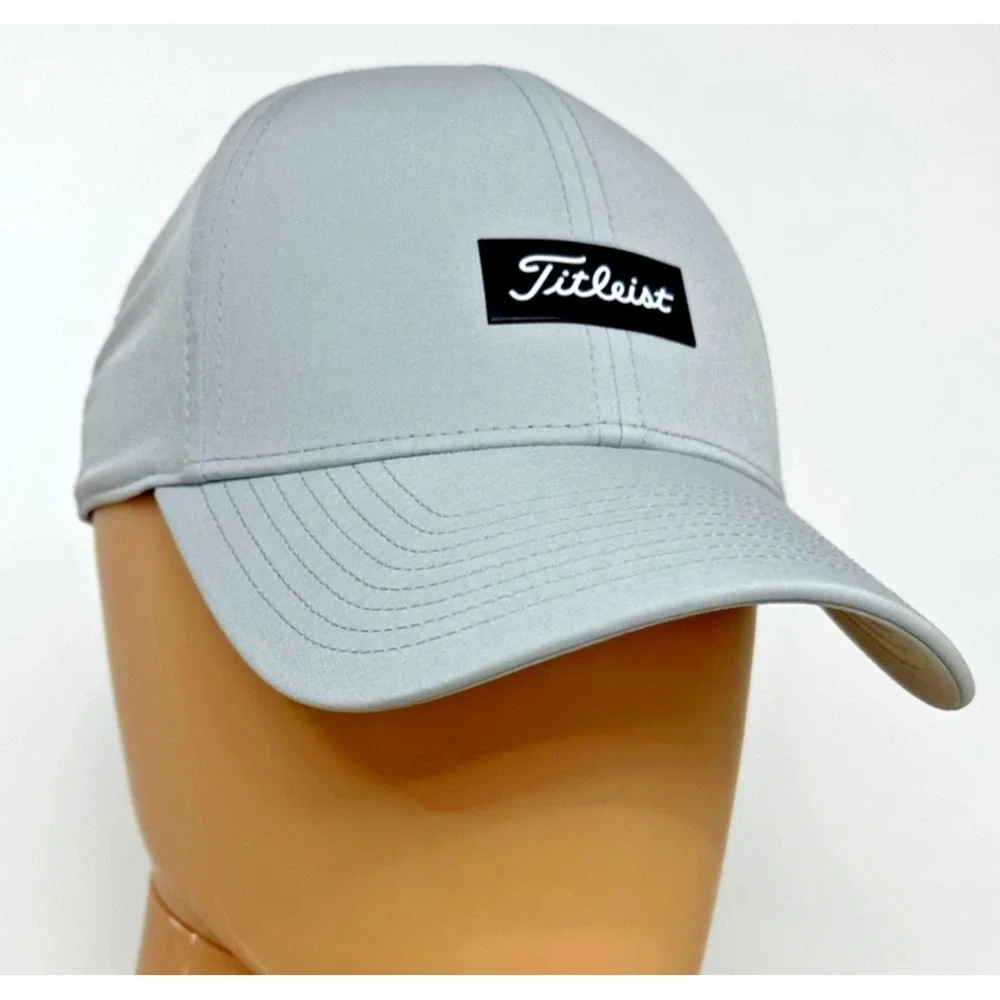 Titleist golf hat mens grey hook and loop adjustment new no tags